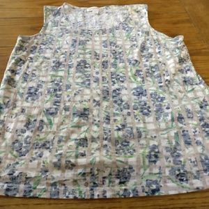 EUC Beautiful Large Coldwater Creek sleeveless top